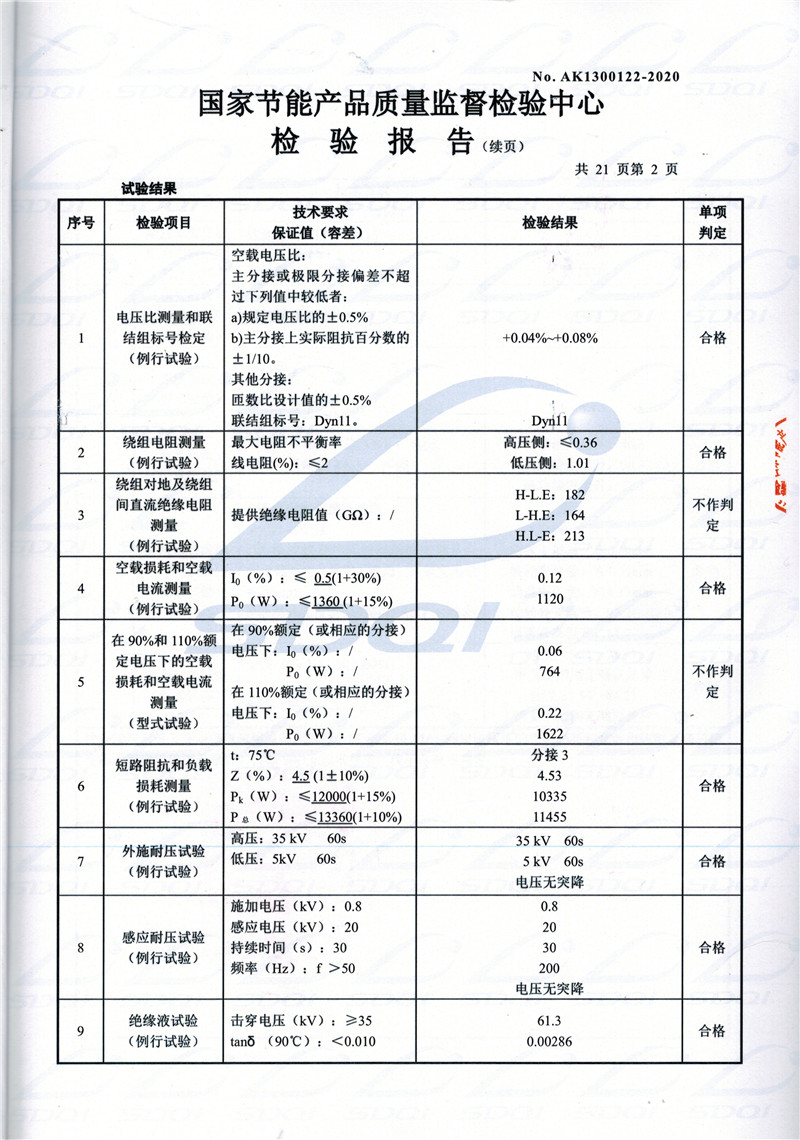 高低压试验报告-S11-1250高平高平高平油浸式变压器-2.jpg